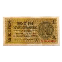 Ukrajna 1 Karbovanec Bankjegy 1942 P49