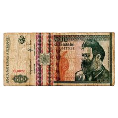 Románia 500 Lei Bankjegy 1992 P101b