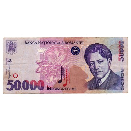Románia 50000 Lei Bankjegy 1996 p109a