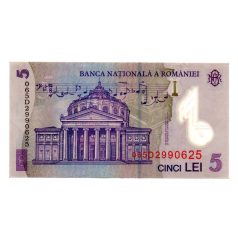Románia 5 Lei Bankjegy 2006 P118b