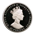 Falkland-szigetek 25 Font 1985 100 Years of Self Sufficiency Ag