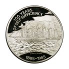 Falkland-szigetek 25 Font 1985 100 Years of Self Sufficiency Ag