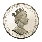 Falkland-szigetek 25 Font 1985 100 Years of Self Sufficiency Ag