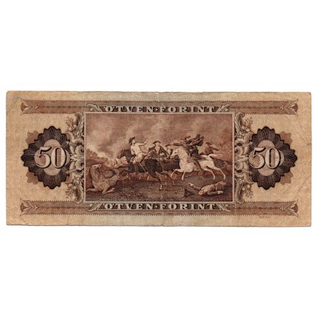 50 Forint Bankjegy 1951 F alacsonyabb sorszám