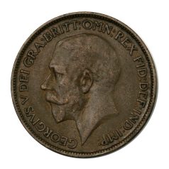 Anglia V. György 1/2 Penny 1925