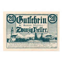 Ausztria Notgeld Altenfelden 20 Heller 1920