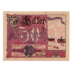 Ausztria Notgeld Aschach a.d. Donau 50 Heller 1920
