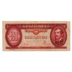 100 Forint Bankjegy 1975 F
