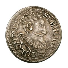   Lengyelország III. Zsigmond (Vasa) 3 Groschen Trojak 1597 Olkusz