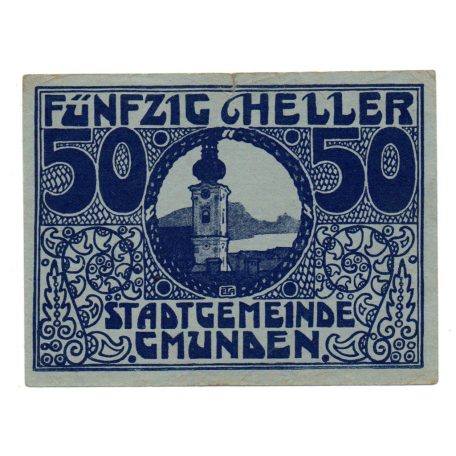 Ausztria Notgeld Gmunden 50 Heller 1920