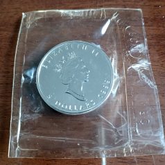   Kanada 5 Dollár 1999 1 UNCIA színezüst Maple Leaf RCM fóliában