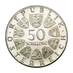   Ausztria 50 Schilling 1974 BU Osztrák Csendőrség elfordult veret