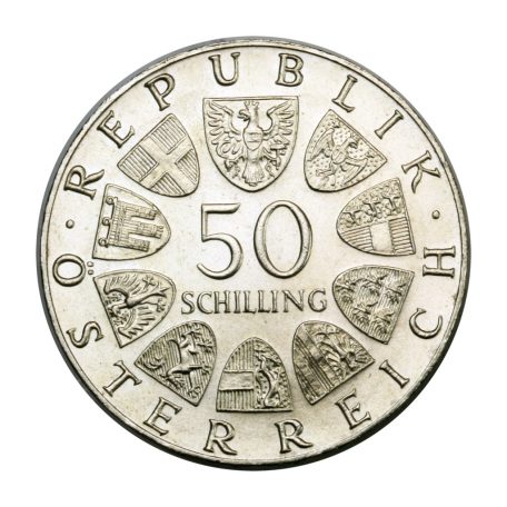 Ausztria 50 Schilling 1974 BU Osztrák Csendőrség elfordult veret