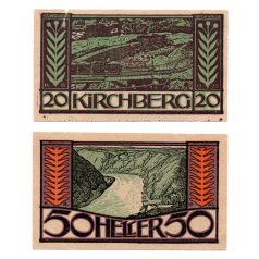 Ausztria Notgeld Kirchberg an der Donau 20-50 Heller 1920