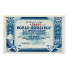 Egész-Sorsjegy 3 Arany Pengő Magyar Királyi Sorsjáték 1943