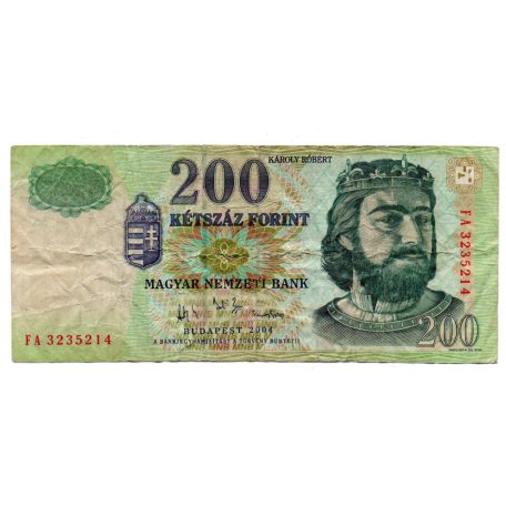 200 Forint Bankjegy 2004 FA F