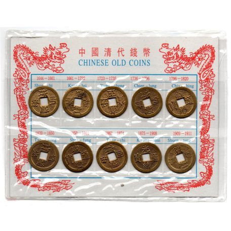 Kína Régi pénzek másolatai Chinese Old Coins1644-1911