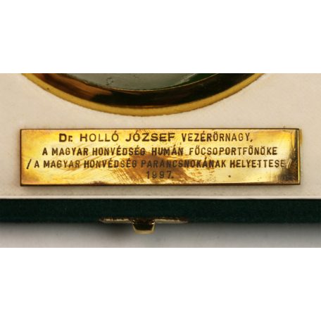 Magyar Honvédség plakett Dr. Holló József vezérőrnagy 1997