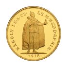 IV. Károly 100 Korona 1918 certifikáttal 1 UNCIA 31,1g Au999
