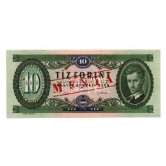   10 Forint Bankjegy 1969 MINTA lyukasztás és bélyegzés A000