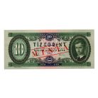 10 Forint Bankjegy 1960 MINTA lyukasztás és bélyegzés A306