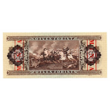 50 Forint Bankjegy 1983 MINTA lyukasztás és bélyegzés D000