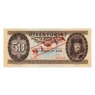 50 Forint Bankjegy 1980 MINTA lyukasztás és bélyegzés D000