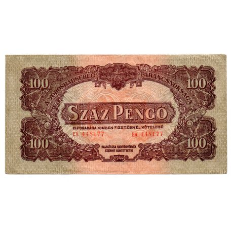 Vöröshadsereg 100 Pengő 1944 VF