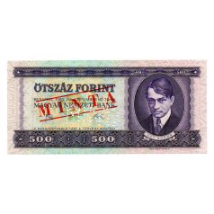   500 Forint Bankjegy 1980 MINTA lyukasztás és bélyegzés E000