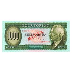 1000 Forint Bankjegy 1996 E sorozat MINTA alacsony sorszám