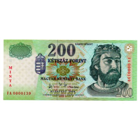 200 Forint Bankjegy 2004 MINTA