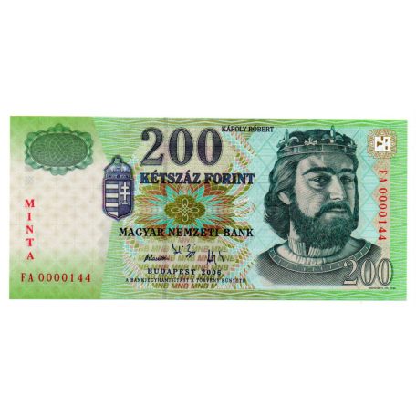 200 Forint Bankjegy 2006 MINTA