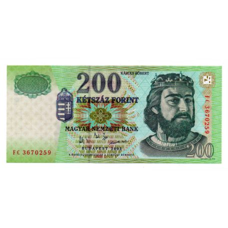 200 Forint Bankjegy 2003 FC gEF