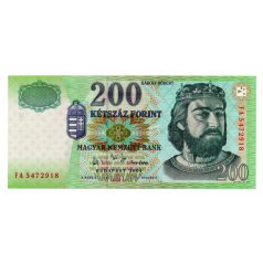 200 Forint Bankjegy 2004 FA gEF, 1 hajtás