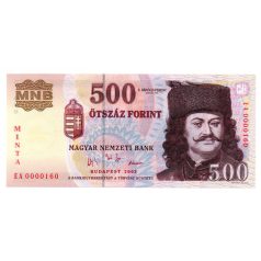 500 Forint Bankjegy 2003 MINTA