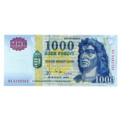 1000 Forint Bankjegy 2002 DA EF