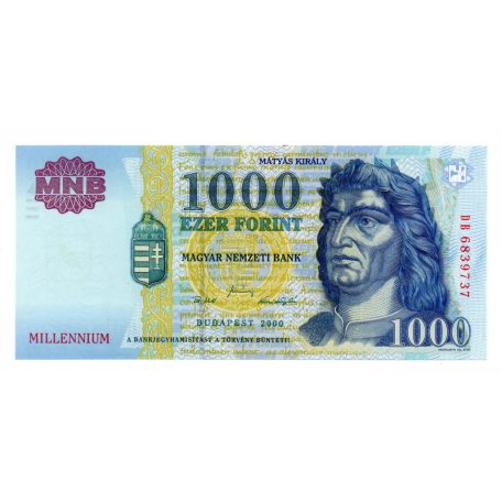 1000 Forint Bankjegy Millennium 2000 DB UNC