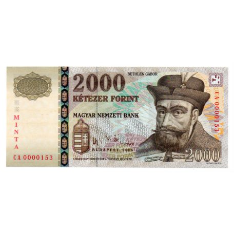2000 Forint Bankjegy 2005 MINTA UNC