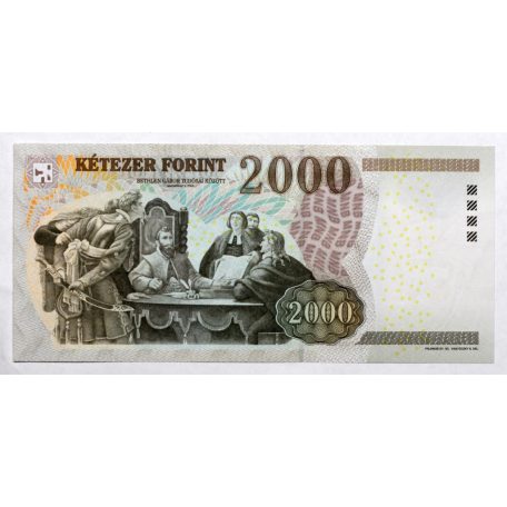 2000 Forint Bankjegy 2013 CC aUNC-UNC, hajtatlan
