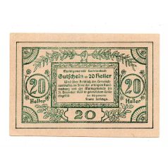 Ausztria Notgeld Sarleinsbach 20 Heller 1920