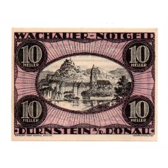   Ausztria Notgeld Wachau-Dürnstein an der Donau 10 Heller 1920