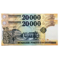   20000 Forint Bankjegy 2022 IS UNC alacsony sorszámkövető pár