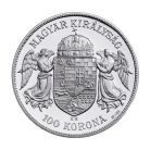 IV. Károly 100 Korona 1918 KB jelzett utánveret EZÜST 1 UNCIA 