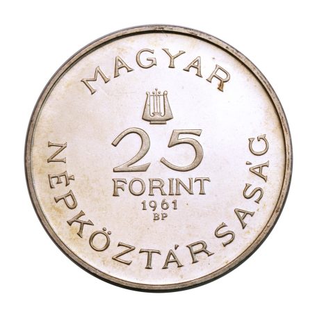 Bartók Béla emlékév 25 és 50 Forint 1961 Proof 37,5g Ag750