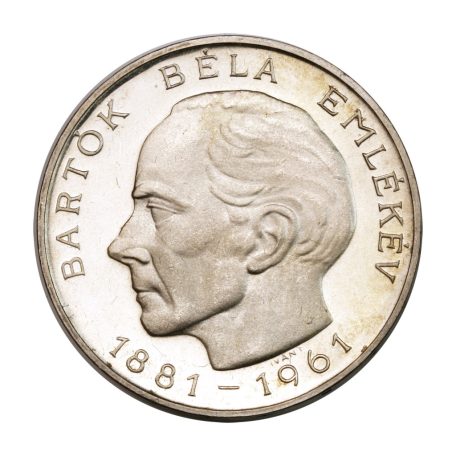 Bartók Béla emlékév 25 és 50 Forint 1961 Proof 37,5g Ag750