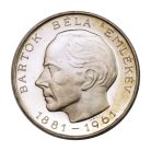 Bartók Béla emlékév 25 és 50 Forint 1961 Proof 37,5g Ag750