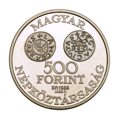 Szent István 500 Forint 1988 PP PRÓBAVERET tervezet szett