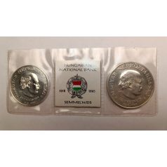 Semmelweis Ignác 50 és 100 Forint 1968 BU díszcsomagolt