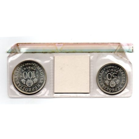 Tanácsköztársaság 50 és 100 Forint 1969 BU díszcsomagolt 38g Ag