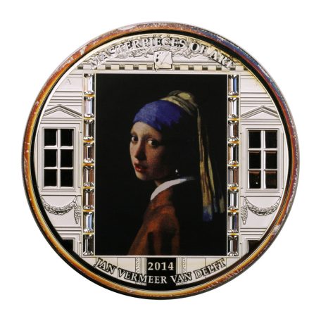 Cook-szigetek 20 Dollár 2014 PP Swarowski kristállyal díszítve 3 UNCIA 93,3g Ag999 